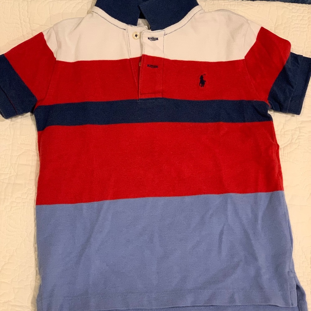 Red white and blue Ralph Lauren Polo Shirt